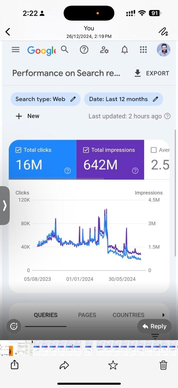 Search Console Mobile Metric